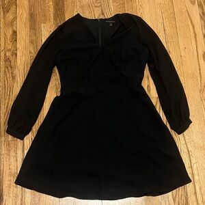 Banana Republic Elegant Black Long Sleeve Dress